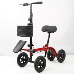 Andador de rodillas con asiento para exteriores